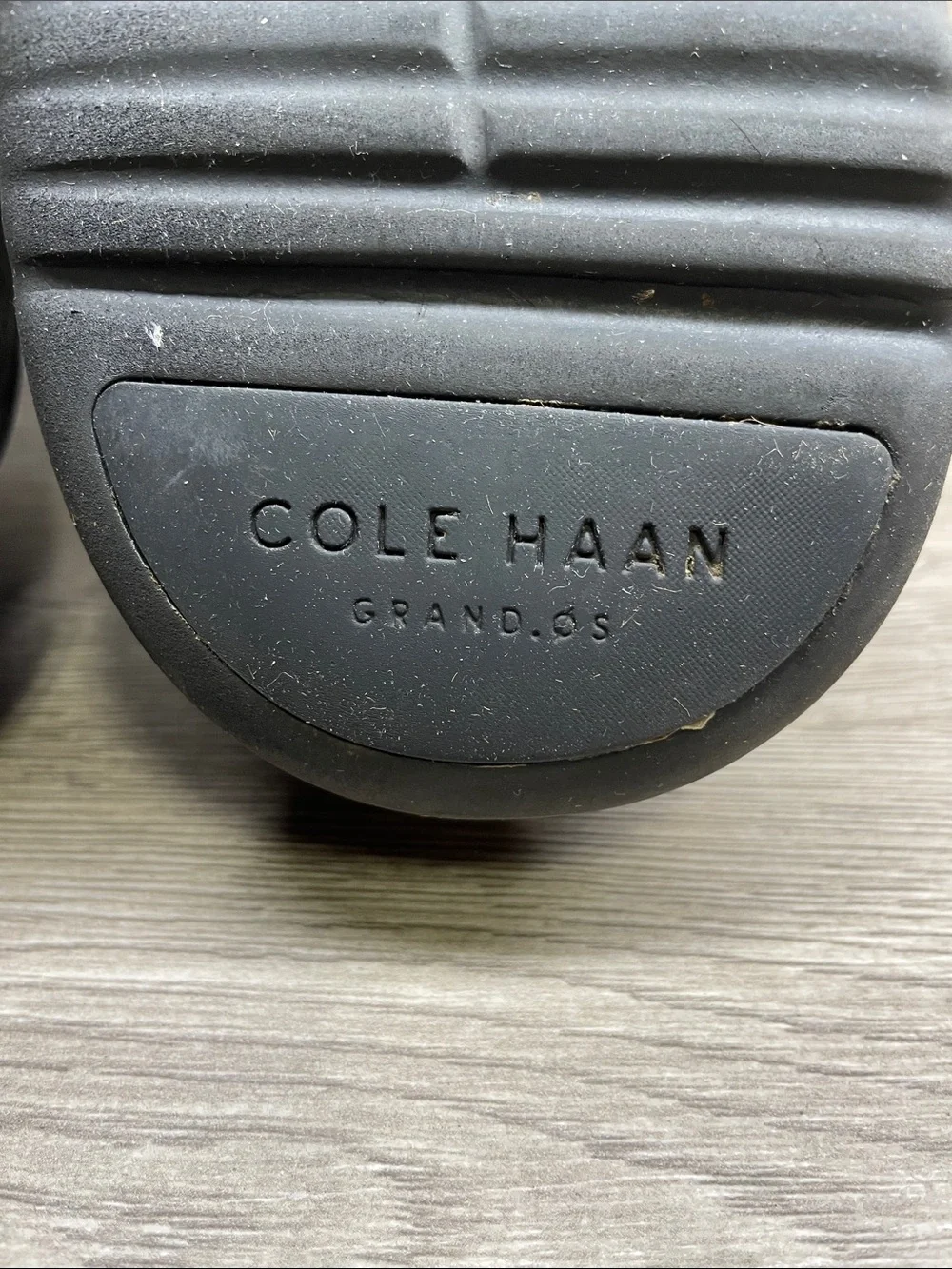 Cole Haan Black Perforated Leather Derby Shoes #1555